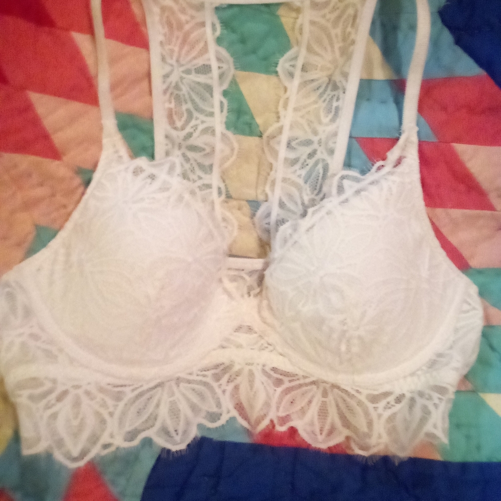 Pink Racer back bra (Victoria Secret), S/P